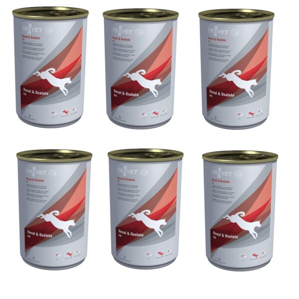 TROVET Renal & Oxalate RID Dog - 6 x 400g Tins