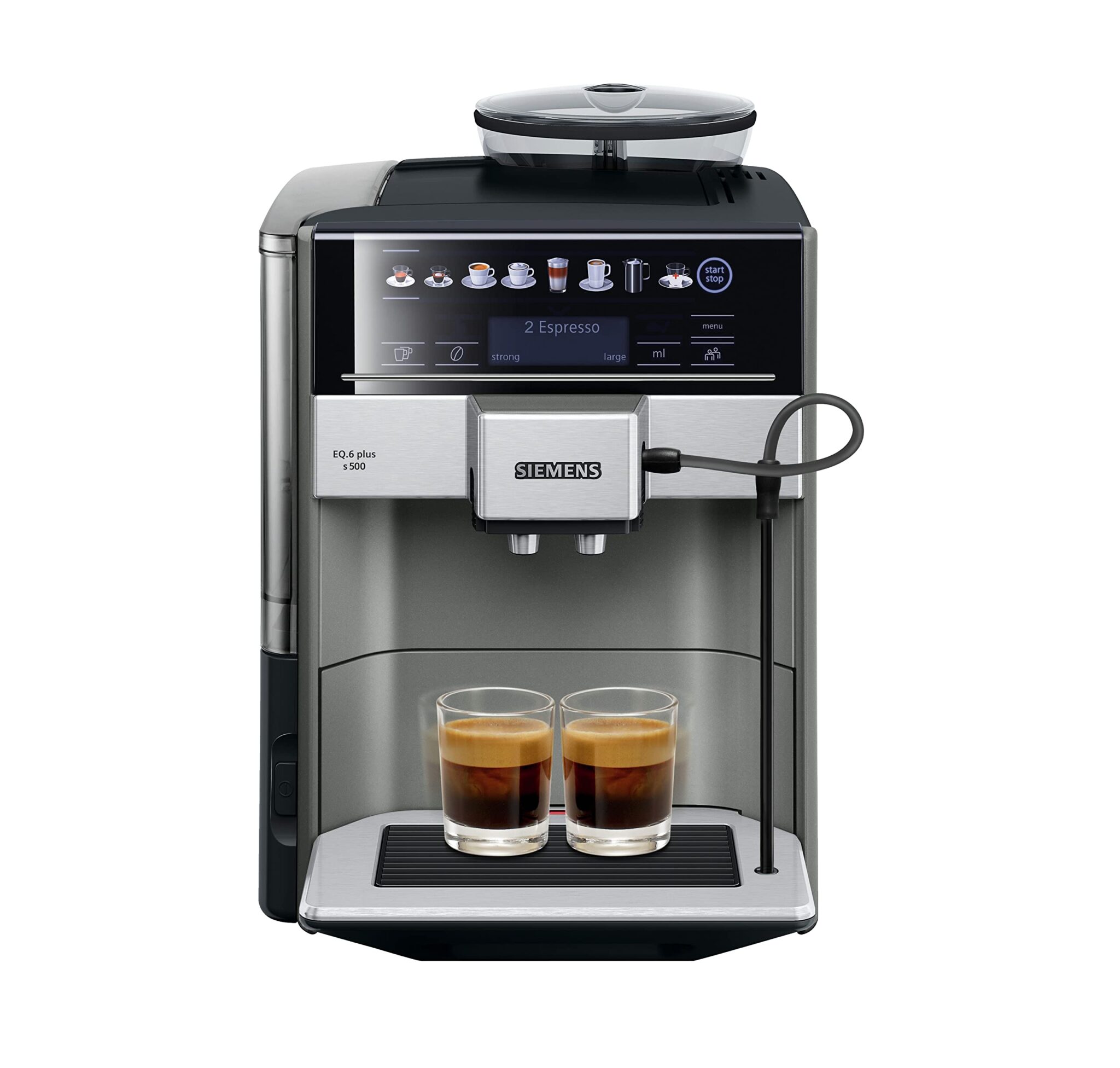 Siemens te655203rw libre installation automatique machine à expresso 1.7L 2tazze Noir, Gris, Argent