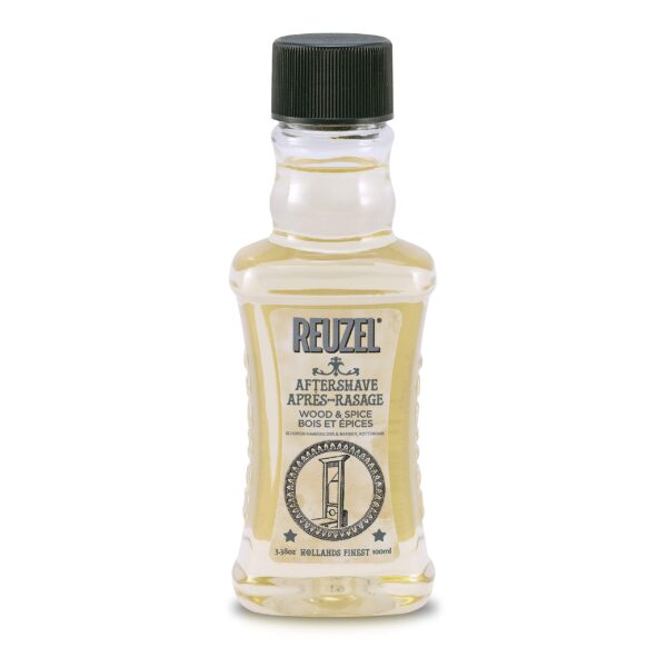 Reuzel Wood and Spice Aftershave - Easy and Hassle Free Application- Light Masculine Scent - Lightweight and Non-Greasy - End Your Shave in Style - Leaves Skin Feeling Hydrated - 100 ml