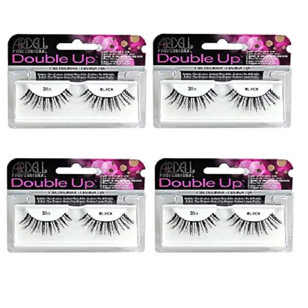 Ardell Double Up #206 False Eyelashes Black (Pack Of 4 Pairs)