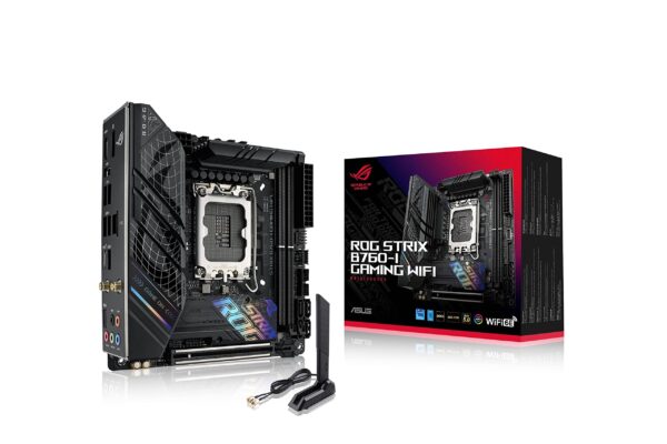 ASUS ROG Strix B760-I Gaming WiFi, Intel LGA 1700, 2 x DIMM DDR5, 1 x Display Port, 1 x HDMI