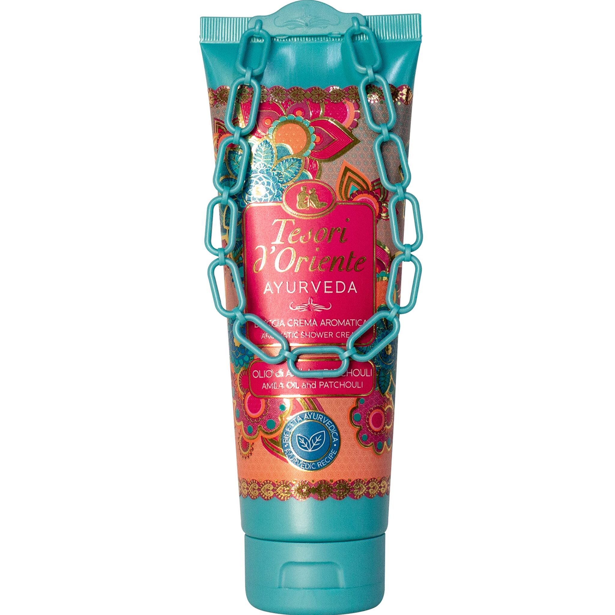 Tesori d'Oriente - Ayurveda Shower Cream with Notes of Amla and Patchouli, Gently Cleanses the Skin and Gives Radiance and Softness, 250 ml