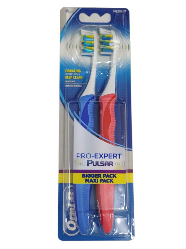 Pro Expert by Oral-B Pulsar Vibrating Toothbrush Twin Pack