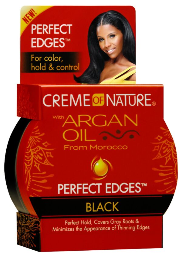 Creme Of Nature Argan Oil Perfect Edges Edge Control Gel Black 63.7g