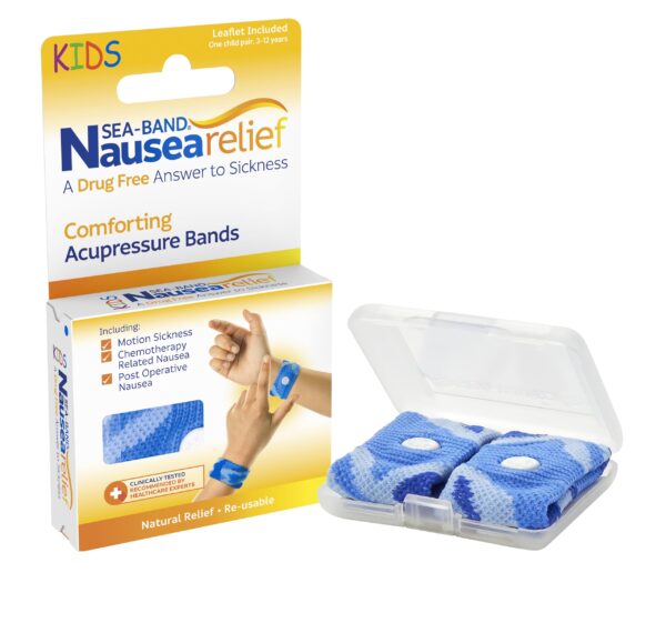 Sea Band Kids Pair of Acupressure Bracelets - Colour : Blue