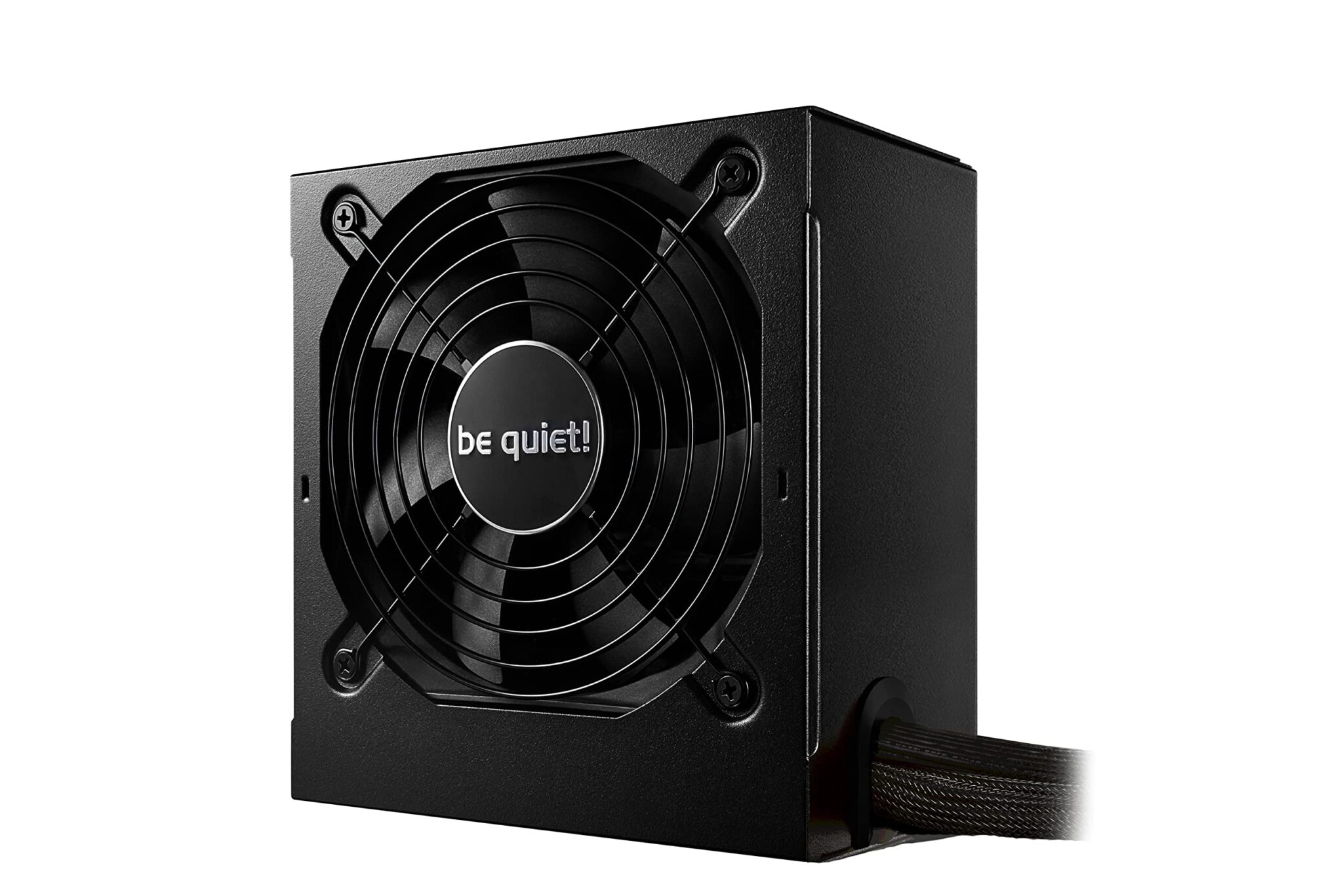 be quiet! System Power 10 550W power supply, temperature-controlled 120mm quality fan, strong 12V rail, DC-to-DC technology, 80 PLUS® Bronze efficiency, black flat cables, top safety features