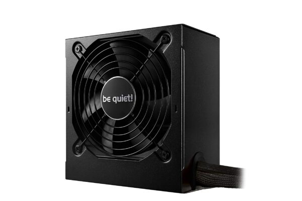 be quiet! System Power 10 550W power supply, temperature-controlled 120mm quality fan, strong 12V rail, DC-to-DC technology, 80 PLUS® Bronze efficiency, black flat cables, top safety features