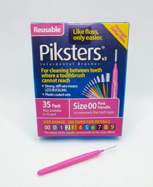 Piksters Interdental Brushes (35 Pack, Size 00 (Pink))