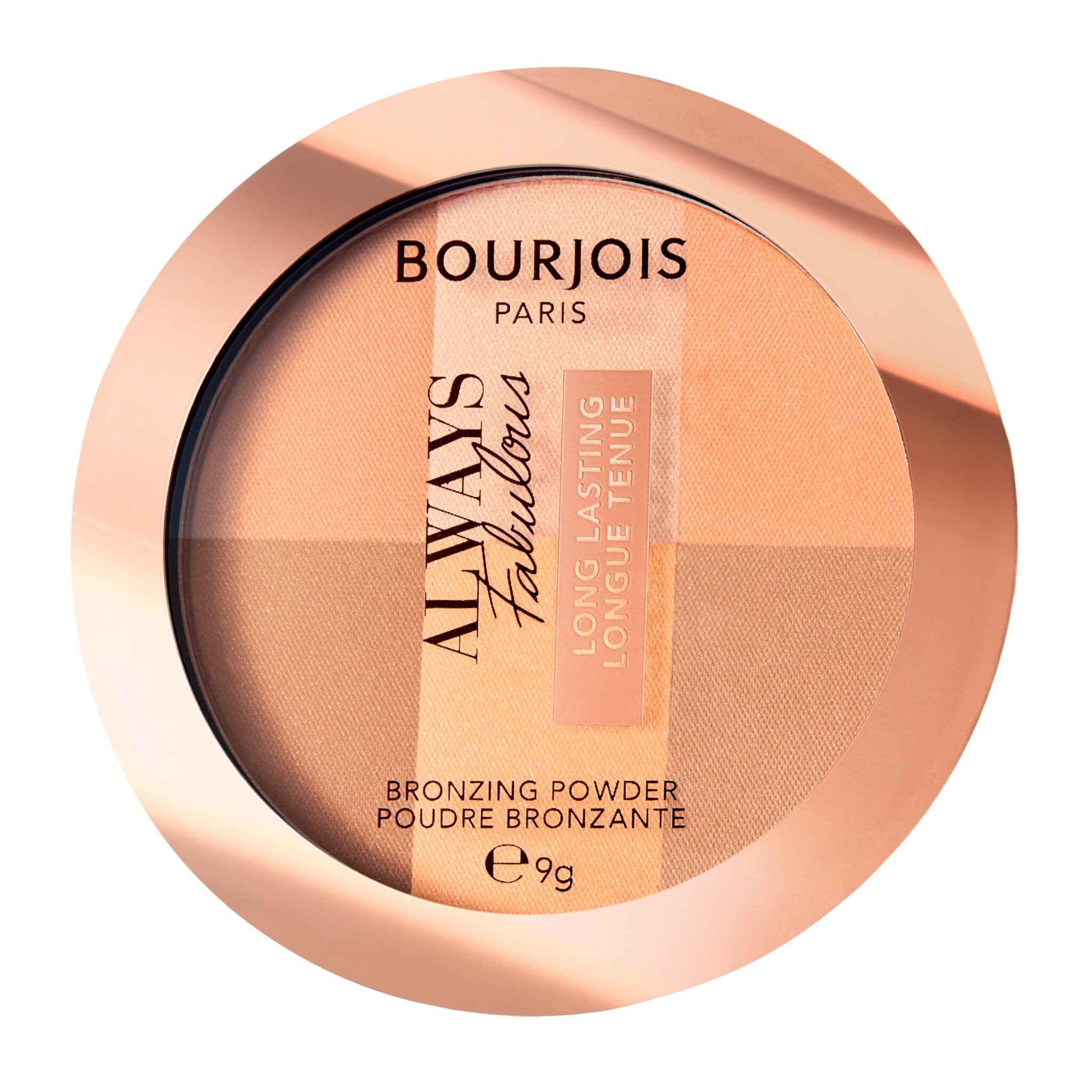 Bourjois, Always Fabulous Long-Lasting Bronzing Powder, Bronzing Powder with Long Lasting Luminous Finish - 001 Medium