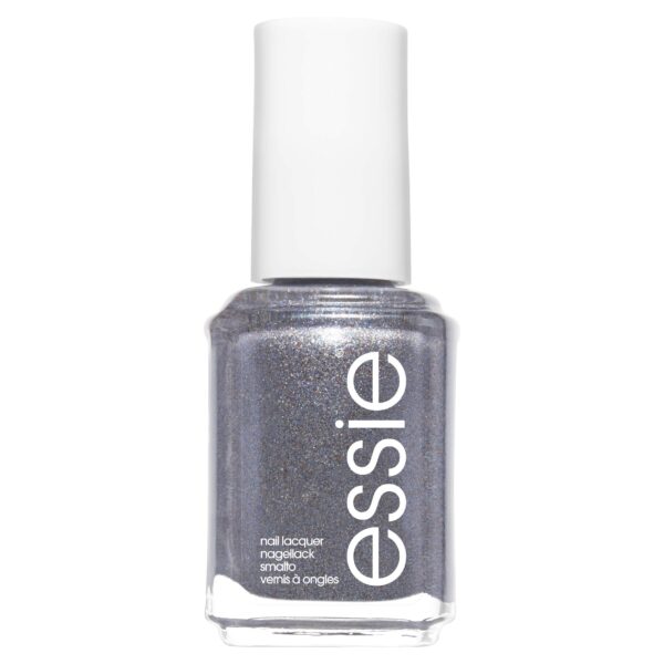 Essie Cosmetics Glitters 2018 Collection Stay Up Slate Dark Grey Glitter Nail Polish, 13.5 ml