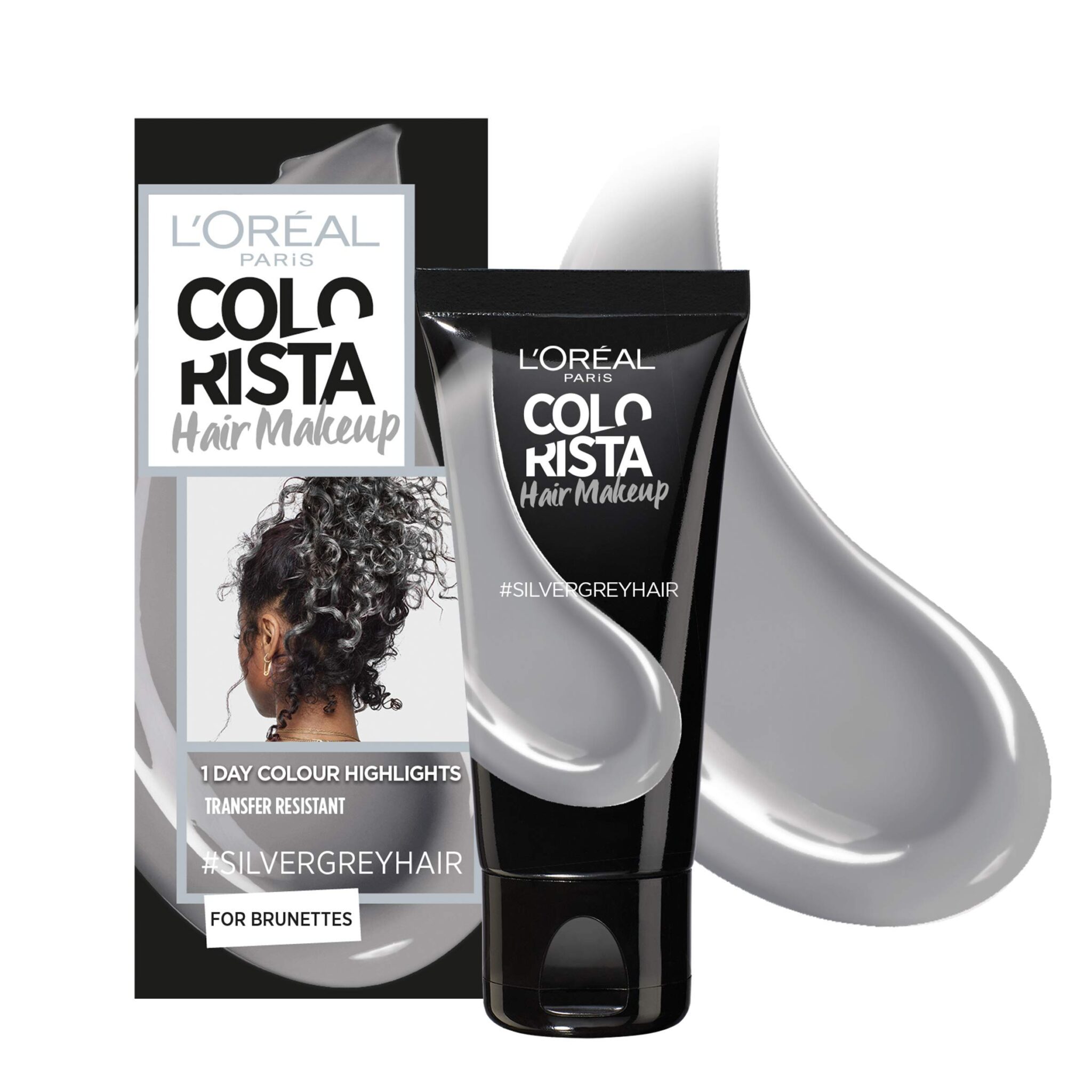 L'Oreal Colorista Hair Makeup Silver Grey Brunette Temporary Hair Colour 30ml