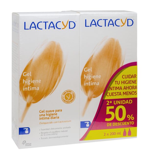 Lactacyd Daily Intimate Hygiene Gel, pH Balanced, Soap-Free 2 x 200 ml