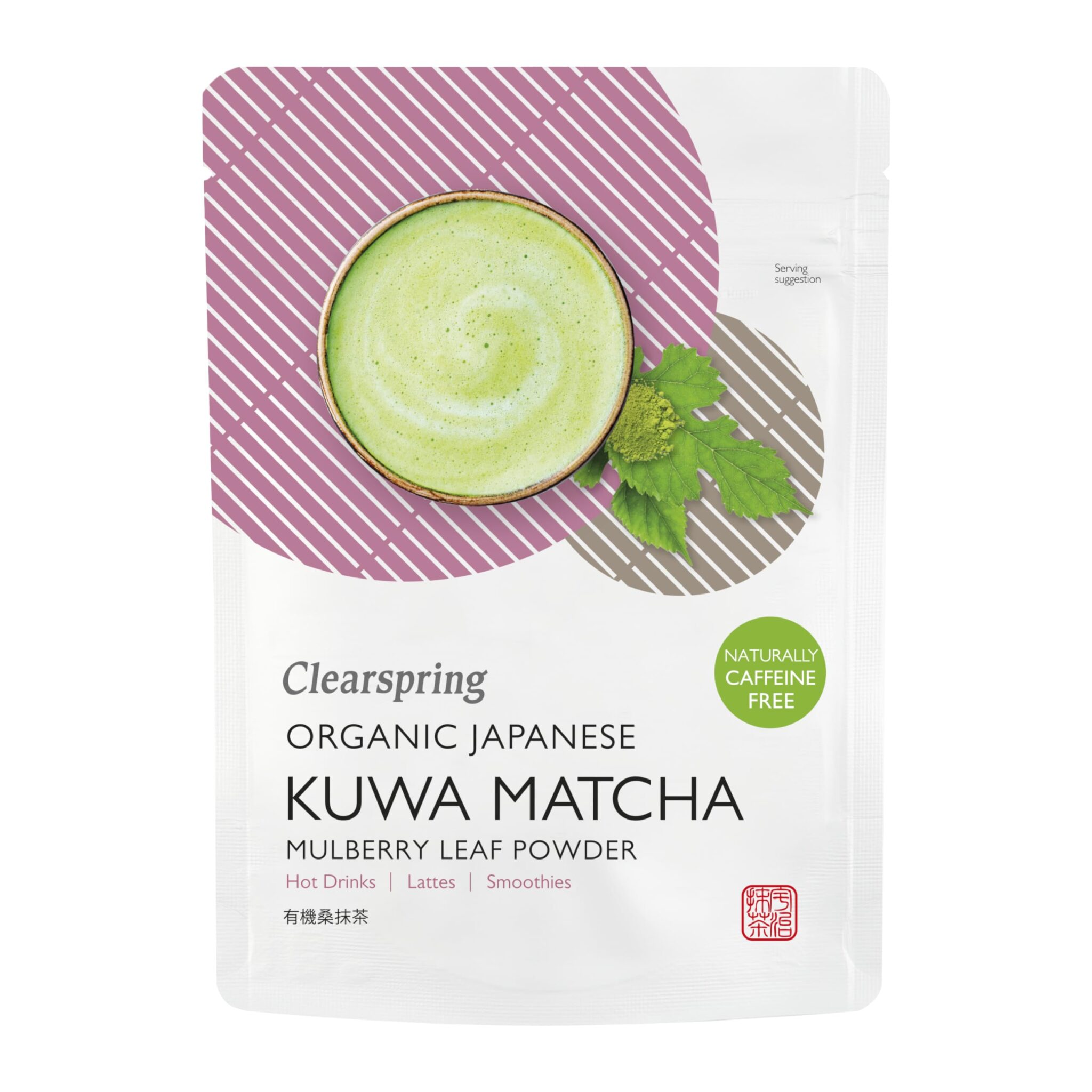 Clearspring Organic Japanese Kuwa Matcha - Caffeine Free Mulberry Leaf Powder 40g