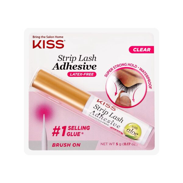 KISS 24 Hour Strip Eyelash Adhesive – Clear