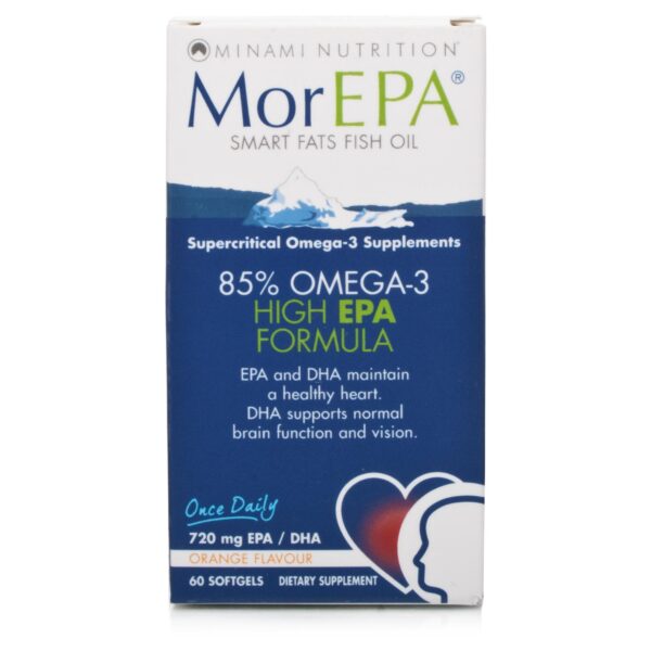 MoreEPA Smart Fats Omega 3 Fish Oil, EPA, DHA - 60 Softgels (PACK OF 1)