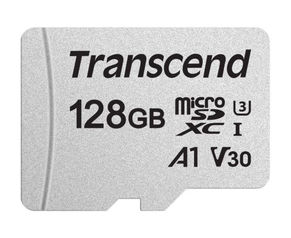 Transcend 128 GB microSDXC 300S Class 10 Memory Card with up to 95/45 MB/s (for Smartphones, Digital Camers and Nintendo Consoles) without SD Adapter TS128GUSD300S