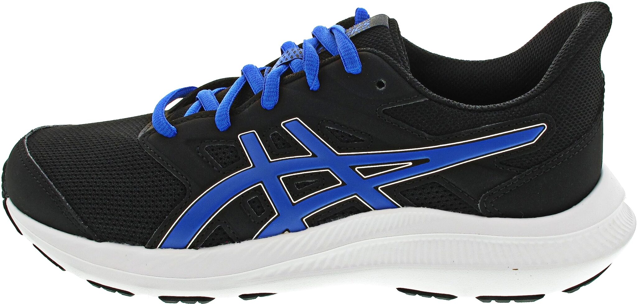 ASICS Boys Jolt 4 Gs Sneaker, Black Blue, 3.5 UK