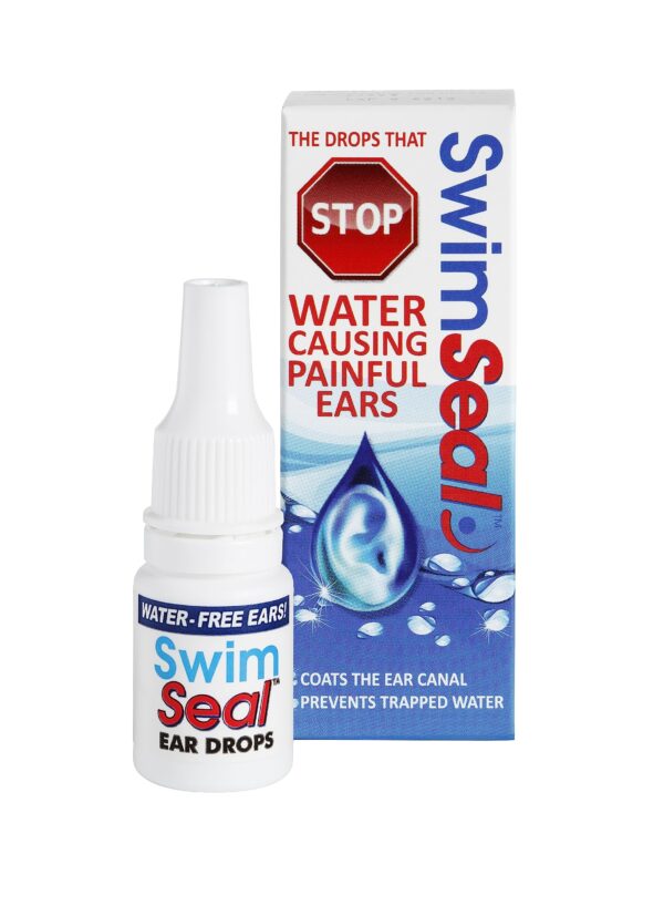 SwimSeal All Natural Protective & Ear Clearing Drops for Daily Use Rather Than Alcohol Drops or Earplugs. Avoids Earache from Swimming, Scuba, Diving, Surfing & Triathlons for All Ages