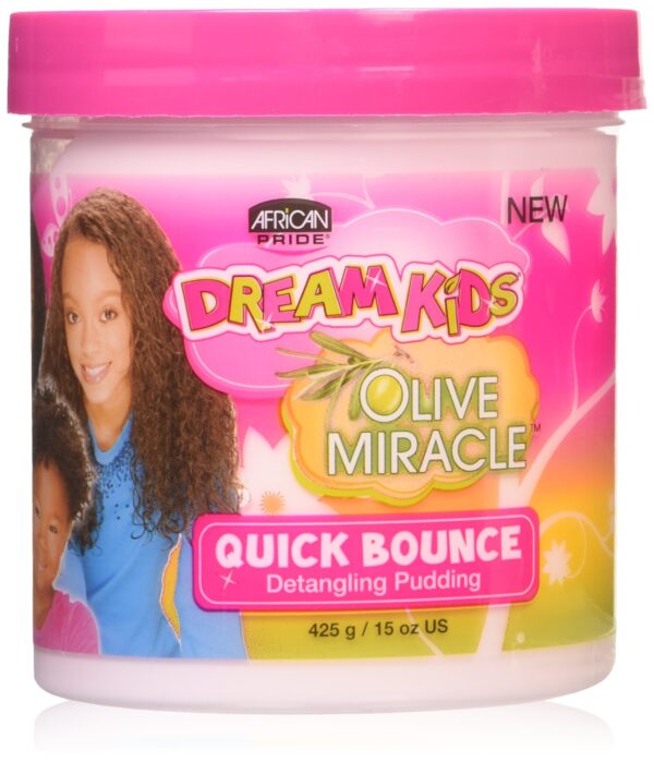 African Pride Dream Kids Olive Miracle Quick Bounce Hair Detangling Pudding 425 g