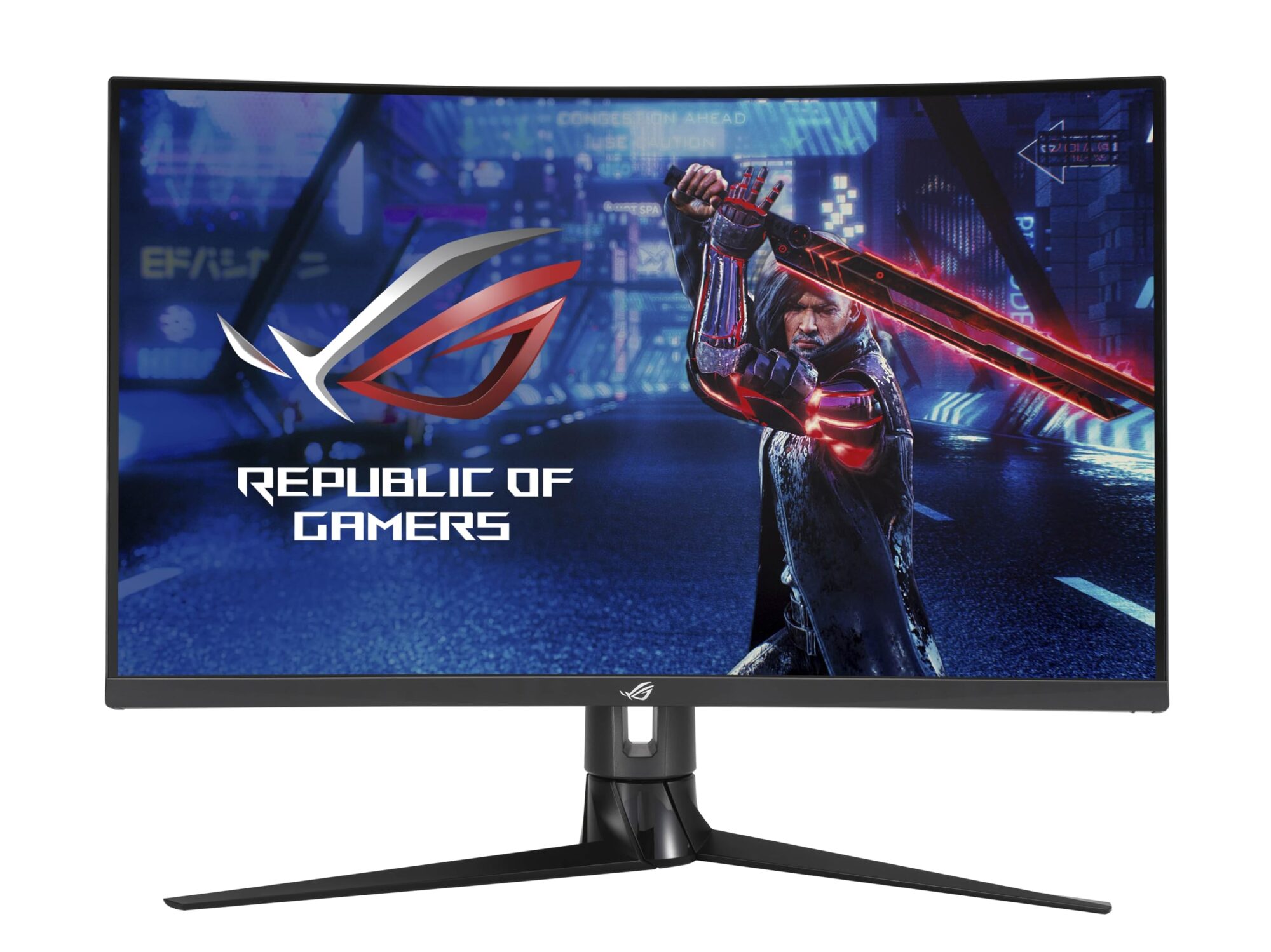 ASUS ROG Strix XG32VC Curved Gaming Monitor 31.5 Inch WQHD (2560 x 1440), 170Hz (Above 144Hz), 1ms, Extreme Low Motion Blur Sync, 125% sRGB, FreeSync Premium Pro, DisplayHDR 400, USB Type-C, Black