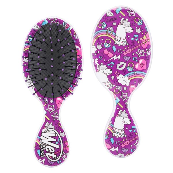 WetBrush Mini Happy Hair UltraSoft Bristles Travel Perfect Brush Suitable for All Hair Types Mermaids & Unicorns