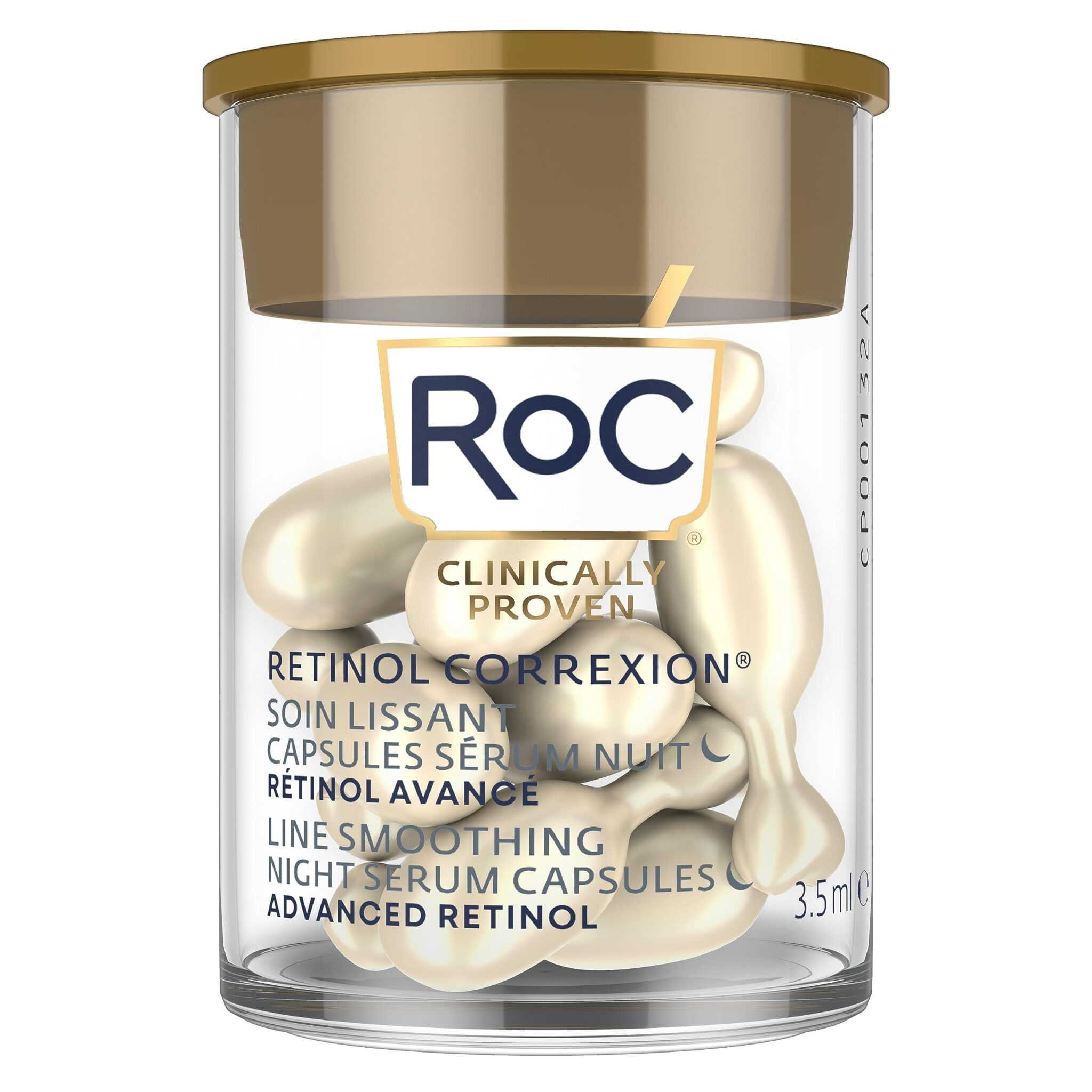 RoC - Retinol Correxion Line Smoothing Night Serum Capsules - Daily Anti-Wrinkle & Anti-Aging Treatment - Visibly Reduces Fine Lines & Wrinkles - Overnight Skincare - 10 Capsules