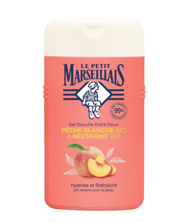 Le Petit Marseillais Extra-Genle Shower Gel Organic White Peach Organic Nectarine 250ml