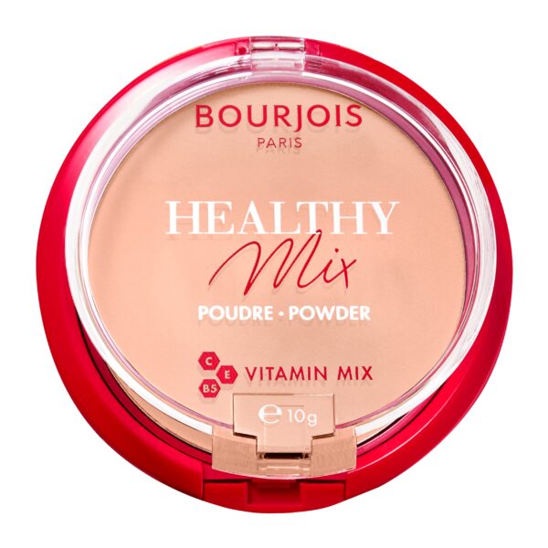 Bourjois Healthy Mix Compact Powder, Zero Signs of Fatigue, Mattifying and Uniforming Formula with Vitamins A, E and B5, 003 Dark Beige, 11 g