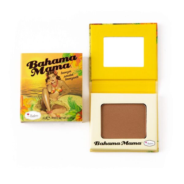 Thebalm Bahama Mama Bronzer, Natural Mat, Tanned Beach Glow Travel Size