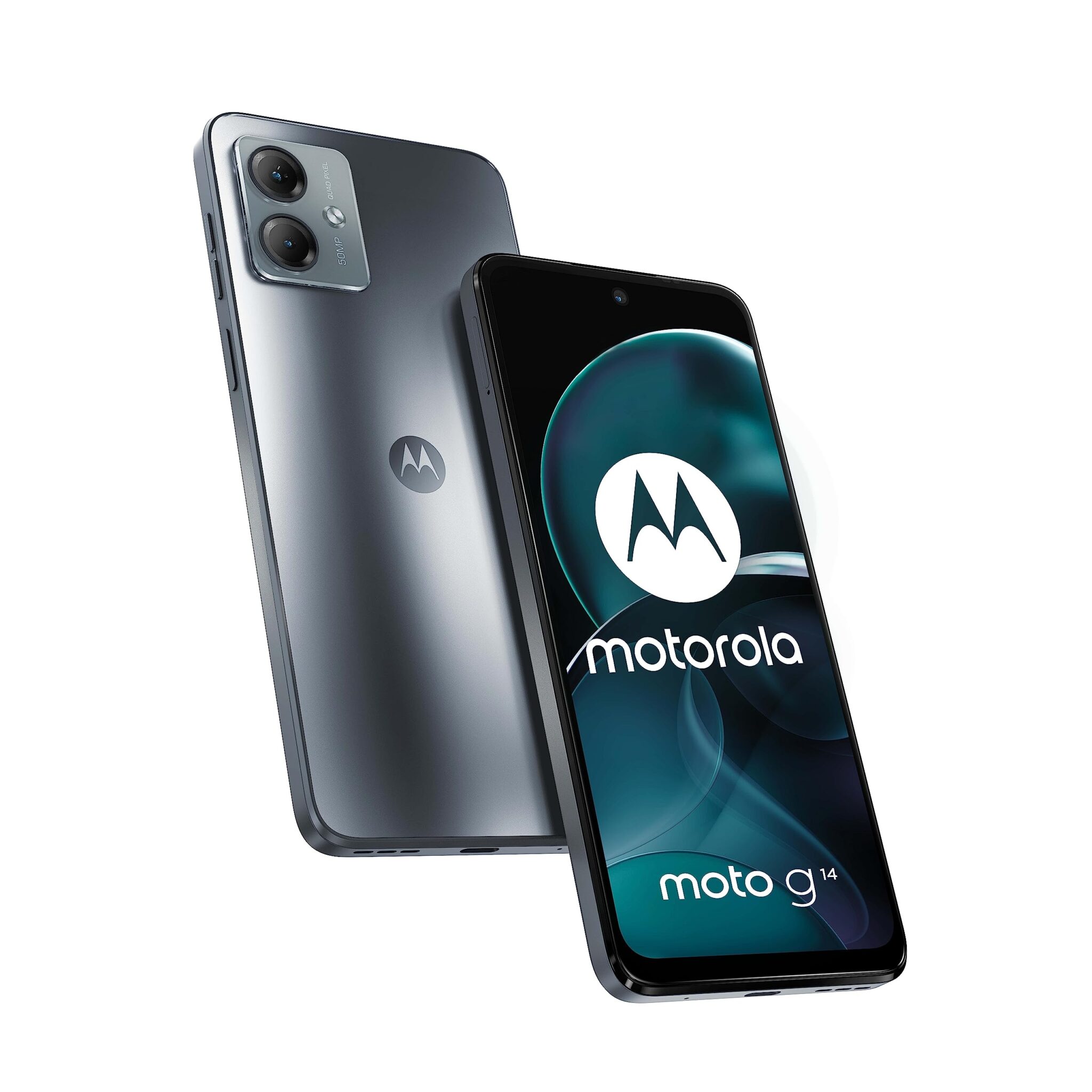 Motorola moto g14 16,5 cm (6.5'') Double SIM Android 13 4G USB Type-C 4 Go 128 Go 5000 mAh Gris, steel grey