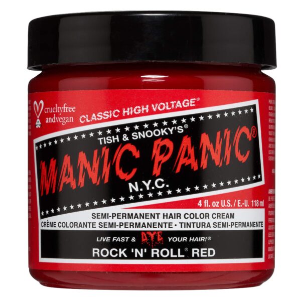 Manic Panic High Voltage Classic Cream Formula, Rock 'N' Roll Red, 0.118 kg