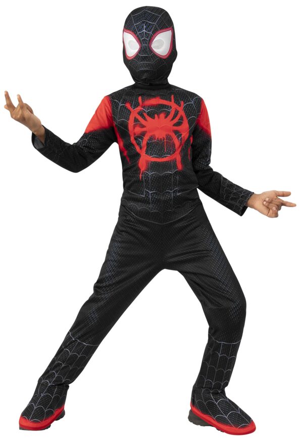 Rubies 701432_L Miles Morales Inf Costume Spider-man, Checkered, As Shown, L (7-8 AÑOS)