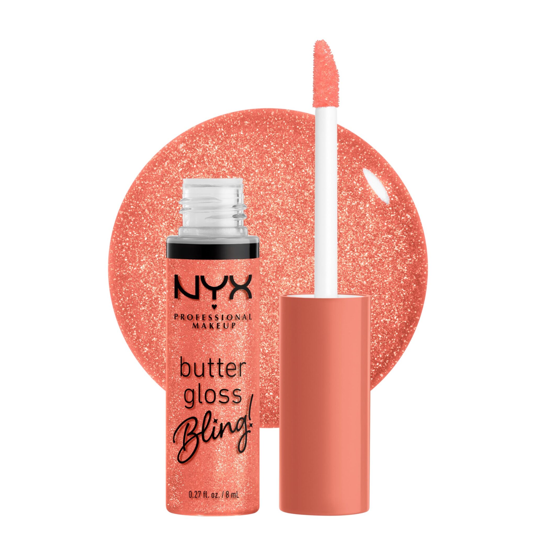 NYX PROFESSIONAL MAKEUP Butter Gloss Bling Lip Gloss, Non Sticky and Shiny Vegan Lip Makeup - Dripped Out