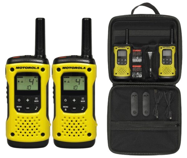 Motorola Tlkr T92 H2O PMR446 2-Way Walkie Talkie Waterproof Radio Twin Pack with Travel Case