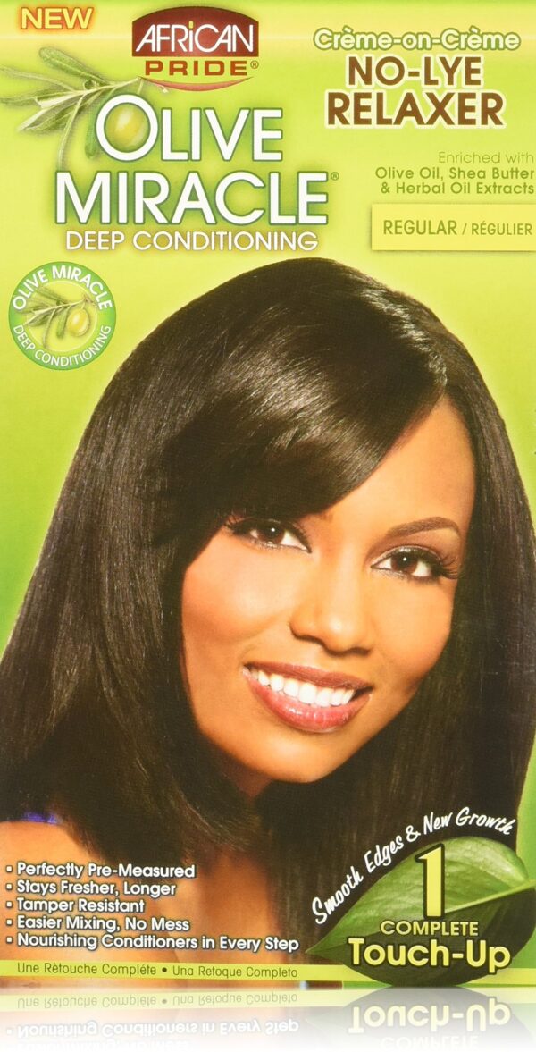 African Pride Olive Miracle Touch-Up Kit Relaxer Regular