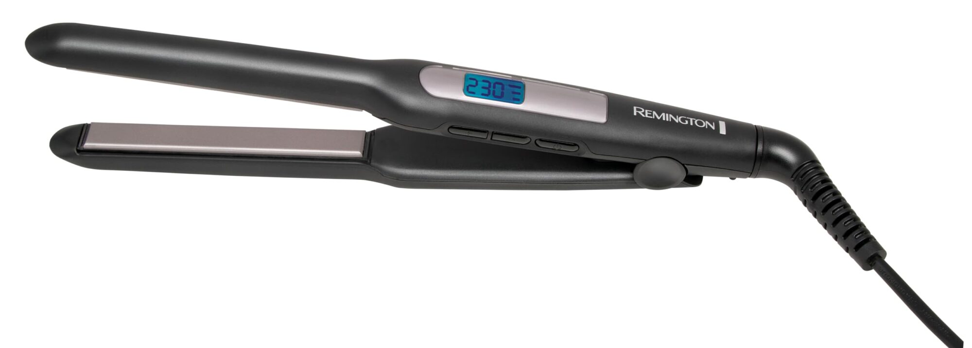 Remington Hair Straightener with Extra Slim Plates (for Short Hair, Pixies, Bangs, Small Curls, Advanced Ceramic Coating, Digital Display, 9 Settings 150-230?C, Fast Heat up) S5515