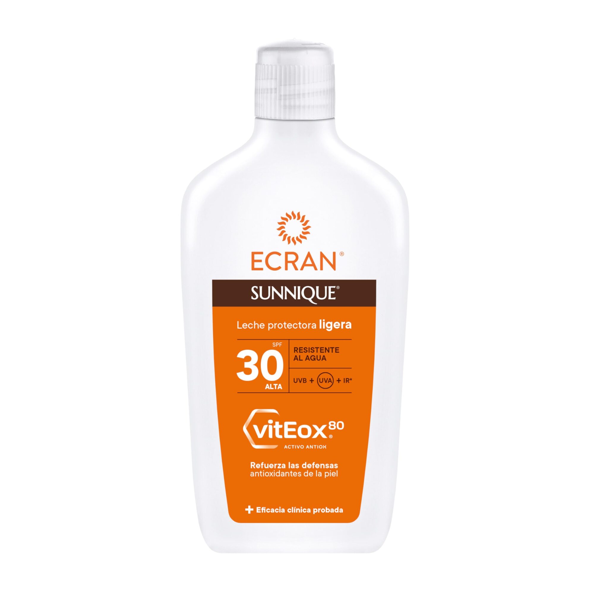 Ecran Sunnique SPF 30 Sun Protective Milk, UVB + UVA and IR-A Protection, Reinforces Defenses, Protects Skin, 24 Hour Hydration, VitEox 80 Formula for Whole Family - 370 ml