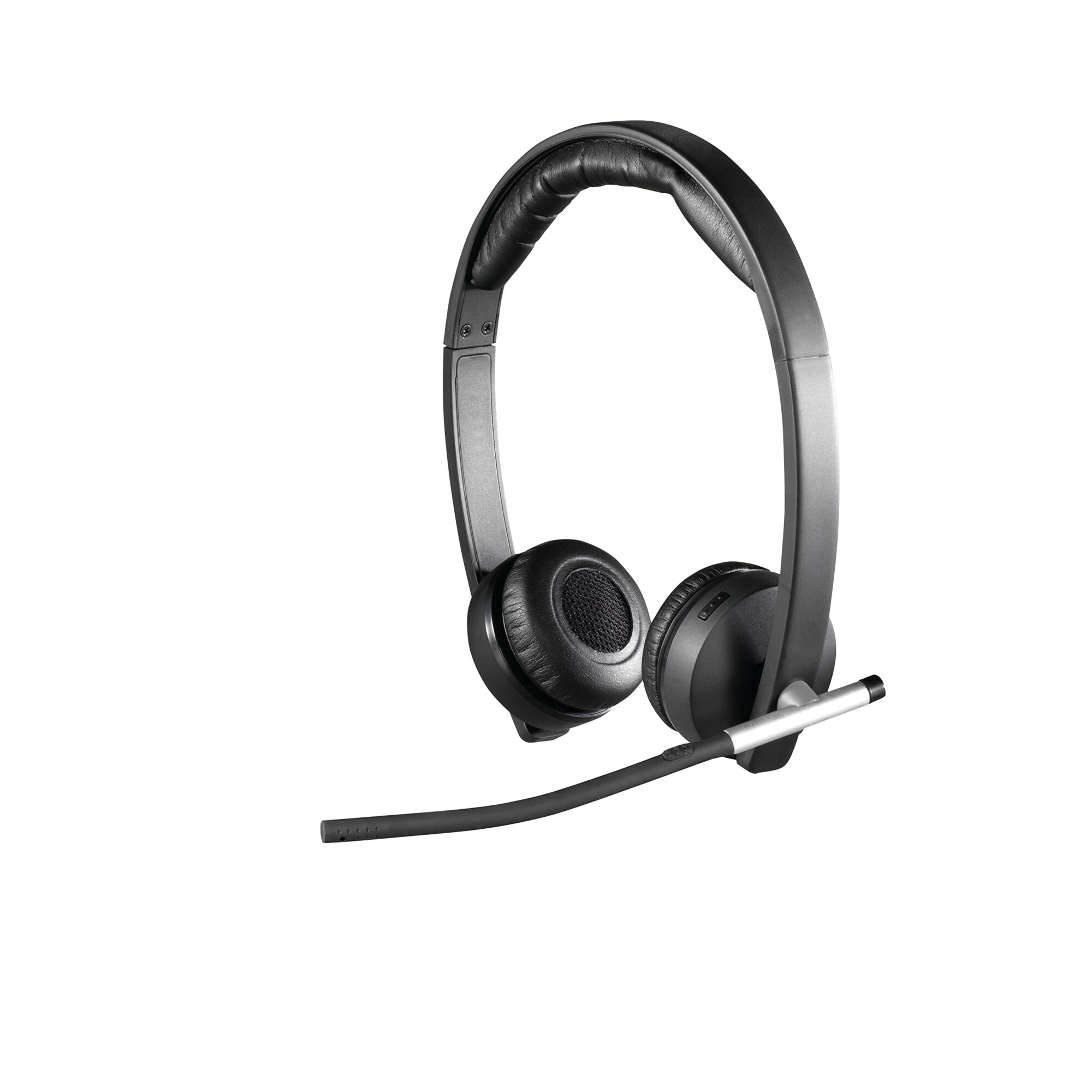 Logitech H820e Wireless Headset, Stereo Headphones with Noise-Cancelling Microphone, USB, Headset Controls, Indicator LED, PC/Mac/Laptop - Black