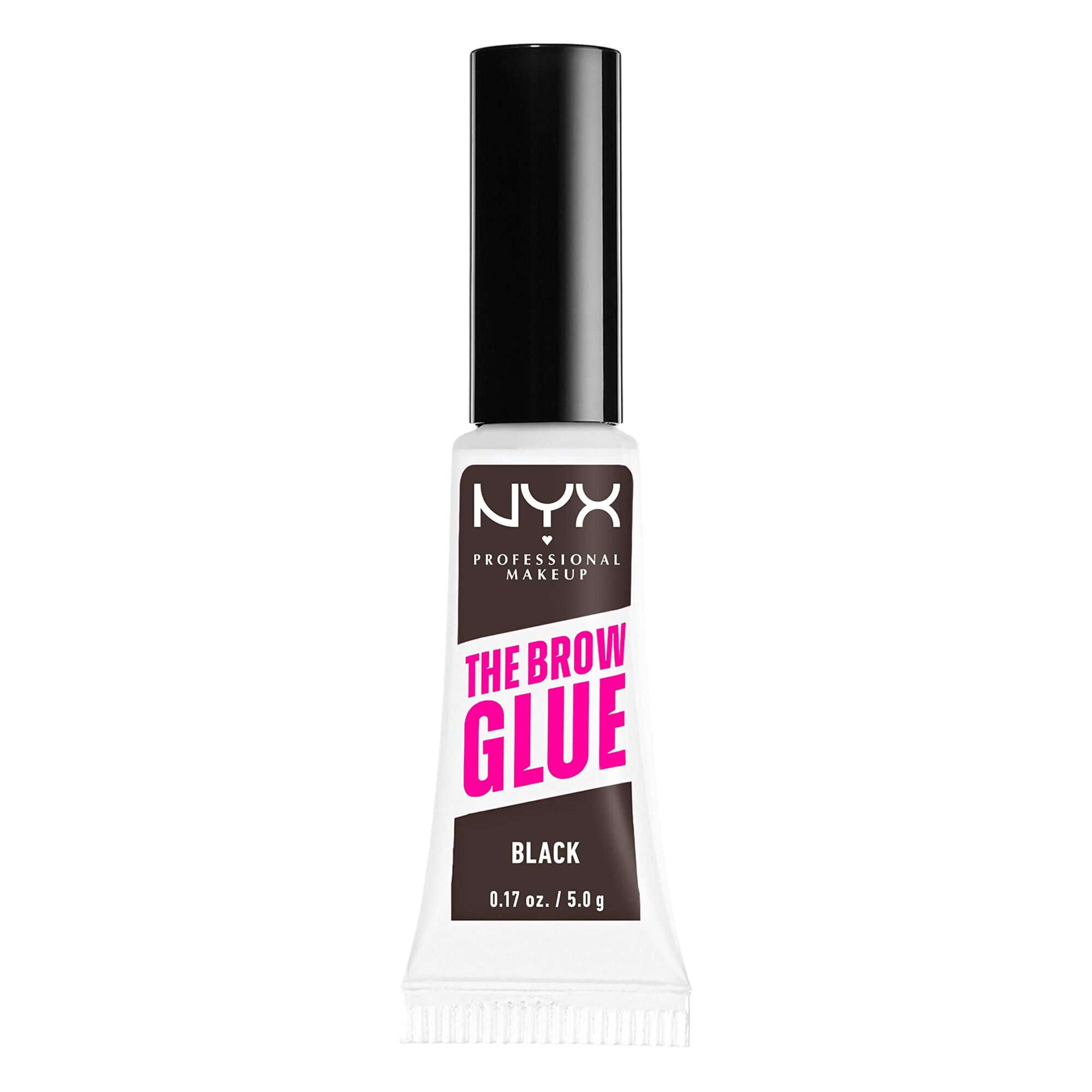 NYX Professional Makeup Tinted Brow Glue, Instant Eyebrow Styler, Laminated Brow Look, The Brow Glue, Black