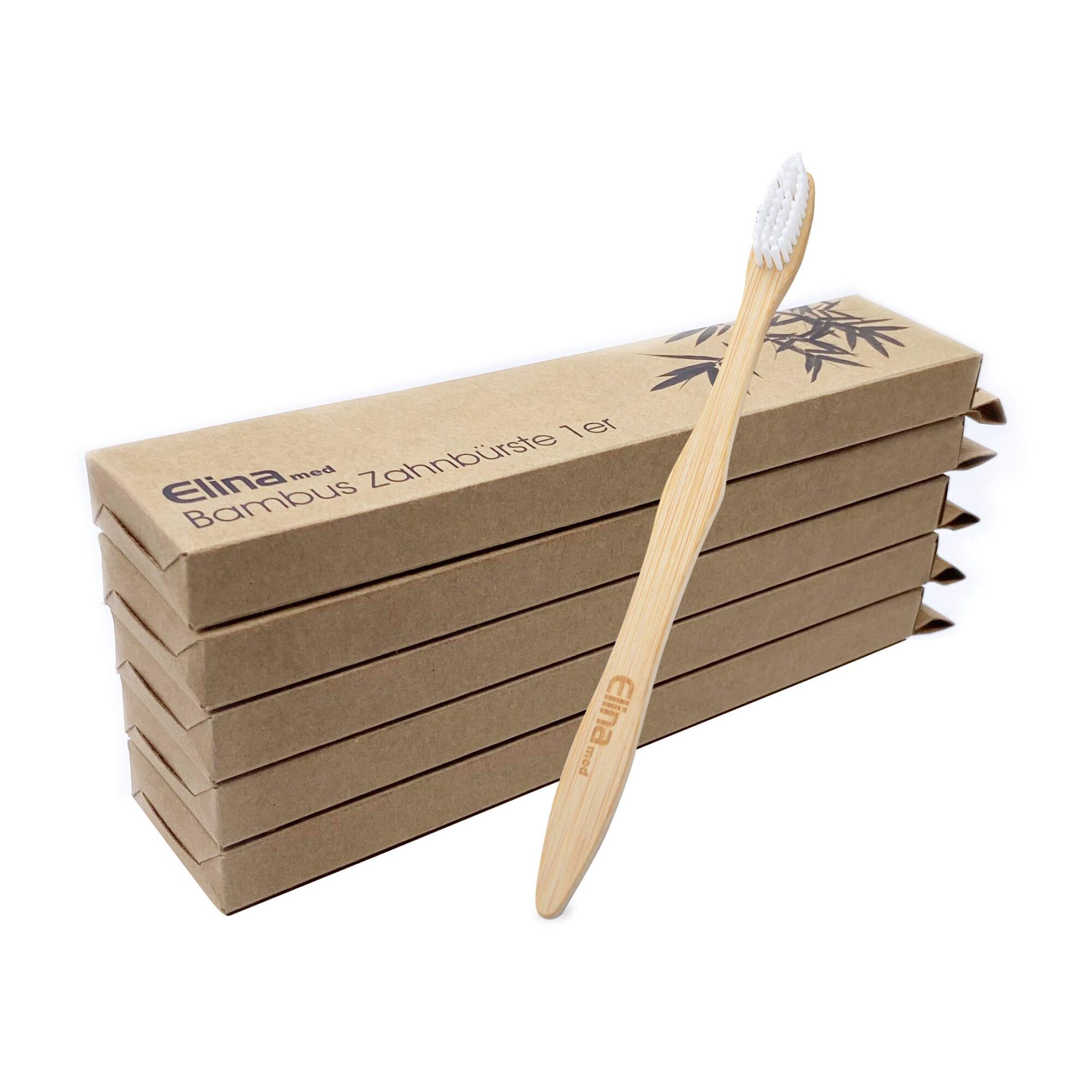 Bamboo Toothbrushes Bamboo Toothbrush Set Wooden Toothbrush Medium / Medium Sustainable Toothbrush Travel Toothbrush