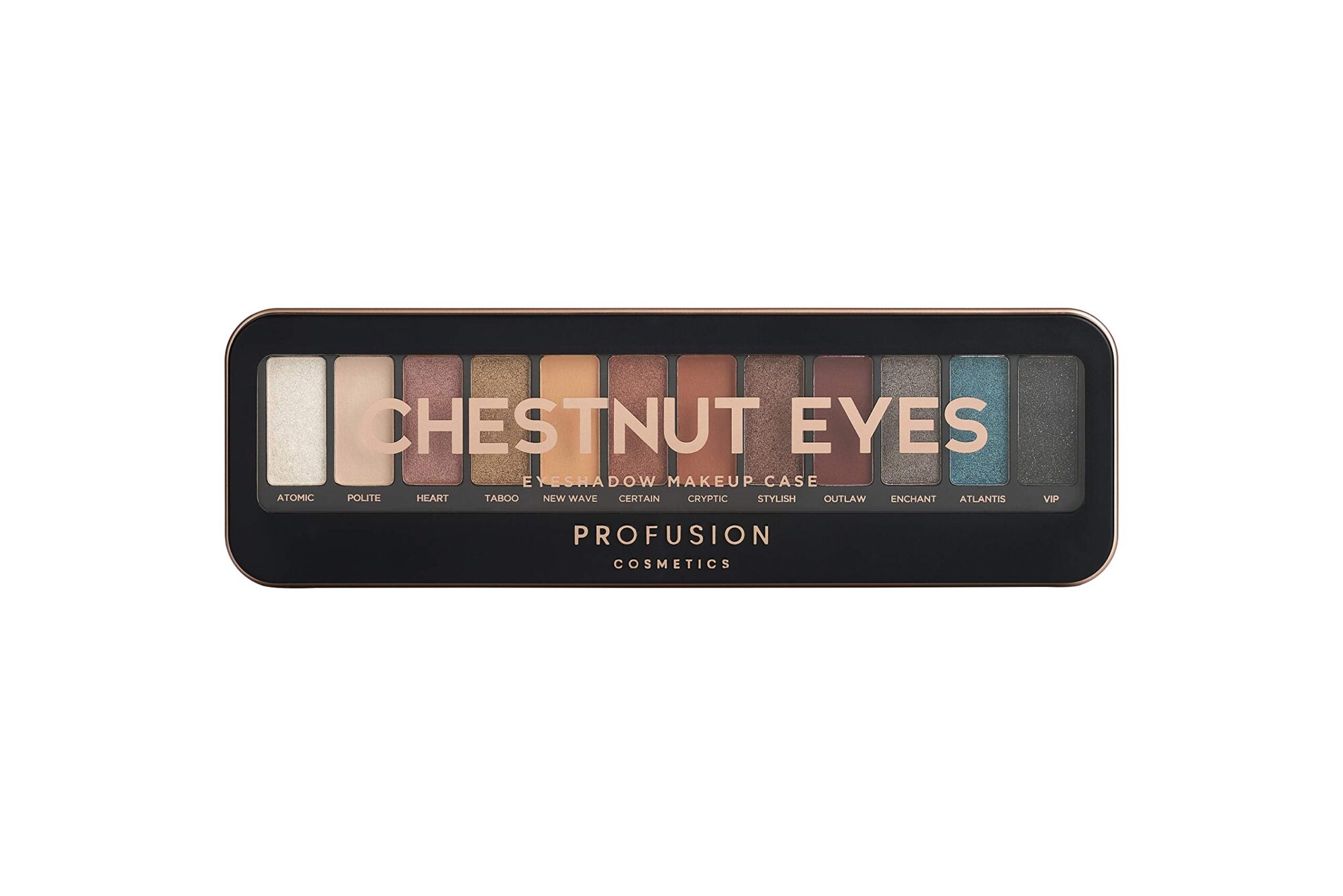 Profusion Cosmetics Eyeshadow Palette Pro Makeup Case Chestnut Eyes