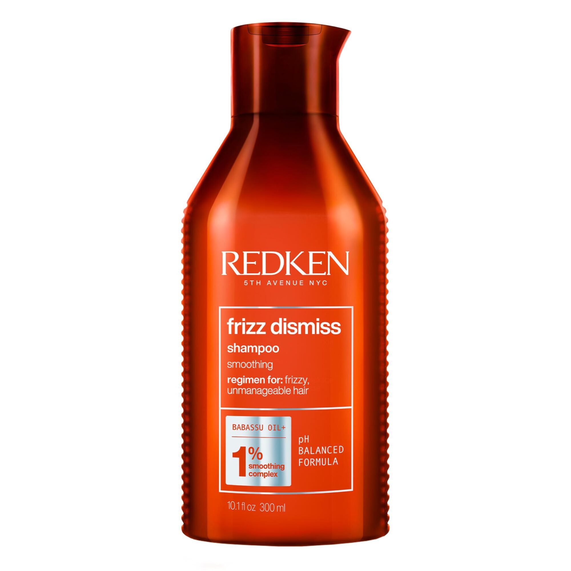 Redken Frizz Dismiss Shampoo, Babassu Oil, Adds Shine and Smooths Frizzy Hair, 66 Percent More Inside, 300ml