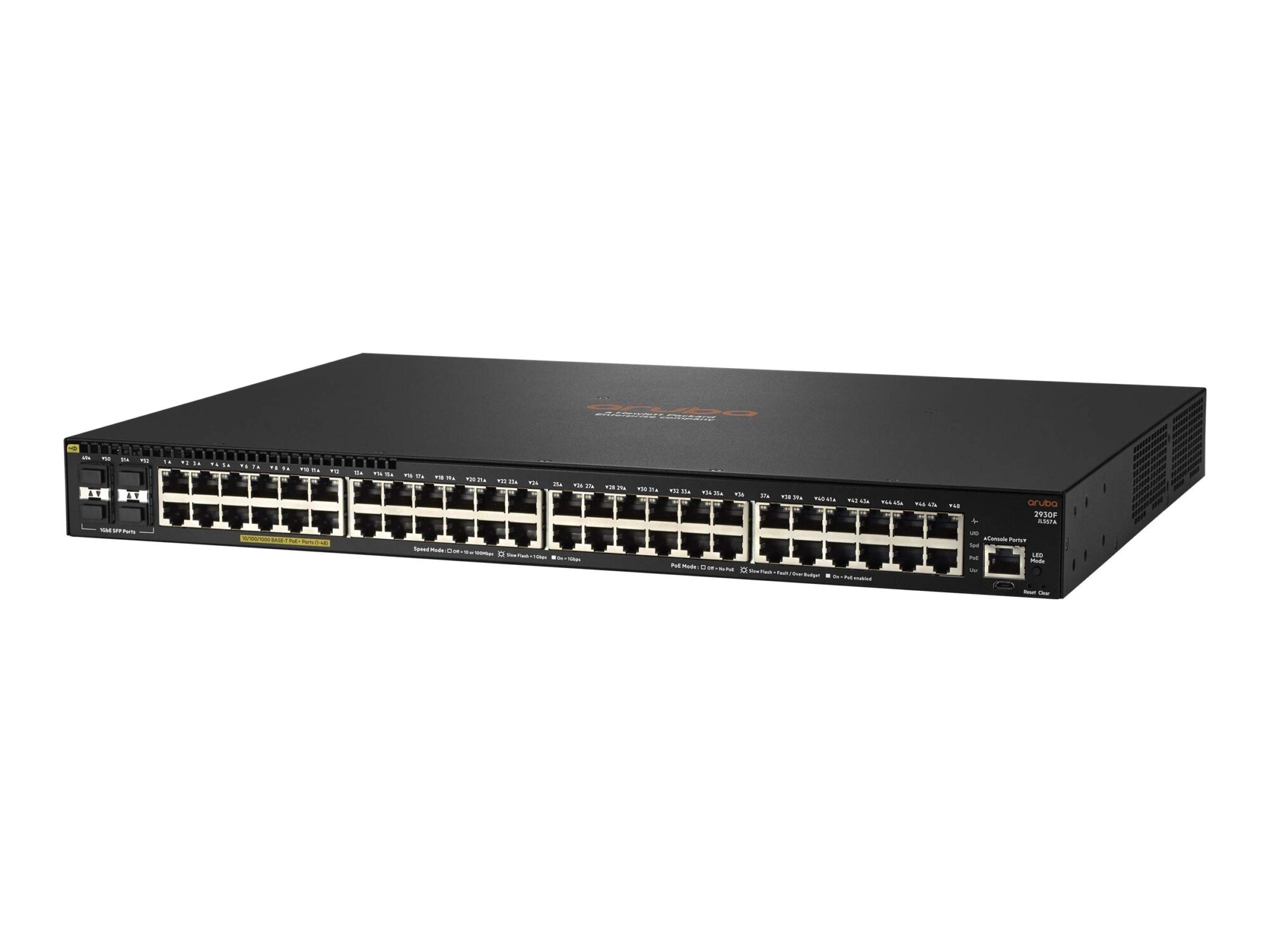 HP Enterprise Aruba 2930F 48G PoE+ (740W) 4SFP Switch