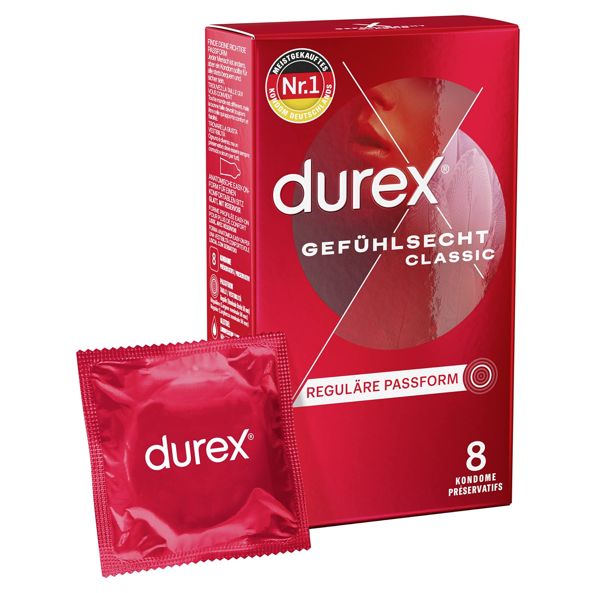 Durex Real Feel Classic Condoms - Pack of 8