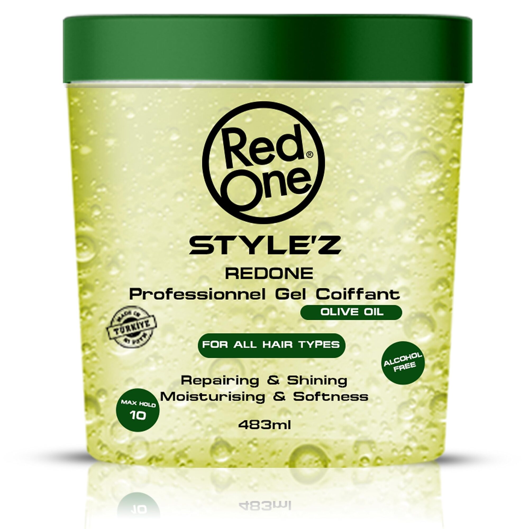 Redone Hair Styling Olive Oil Hair Gel 483ml | Shine, Strong Hold, Nourish | Nourishes And Repairs | All Hair Types