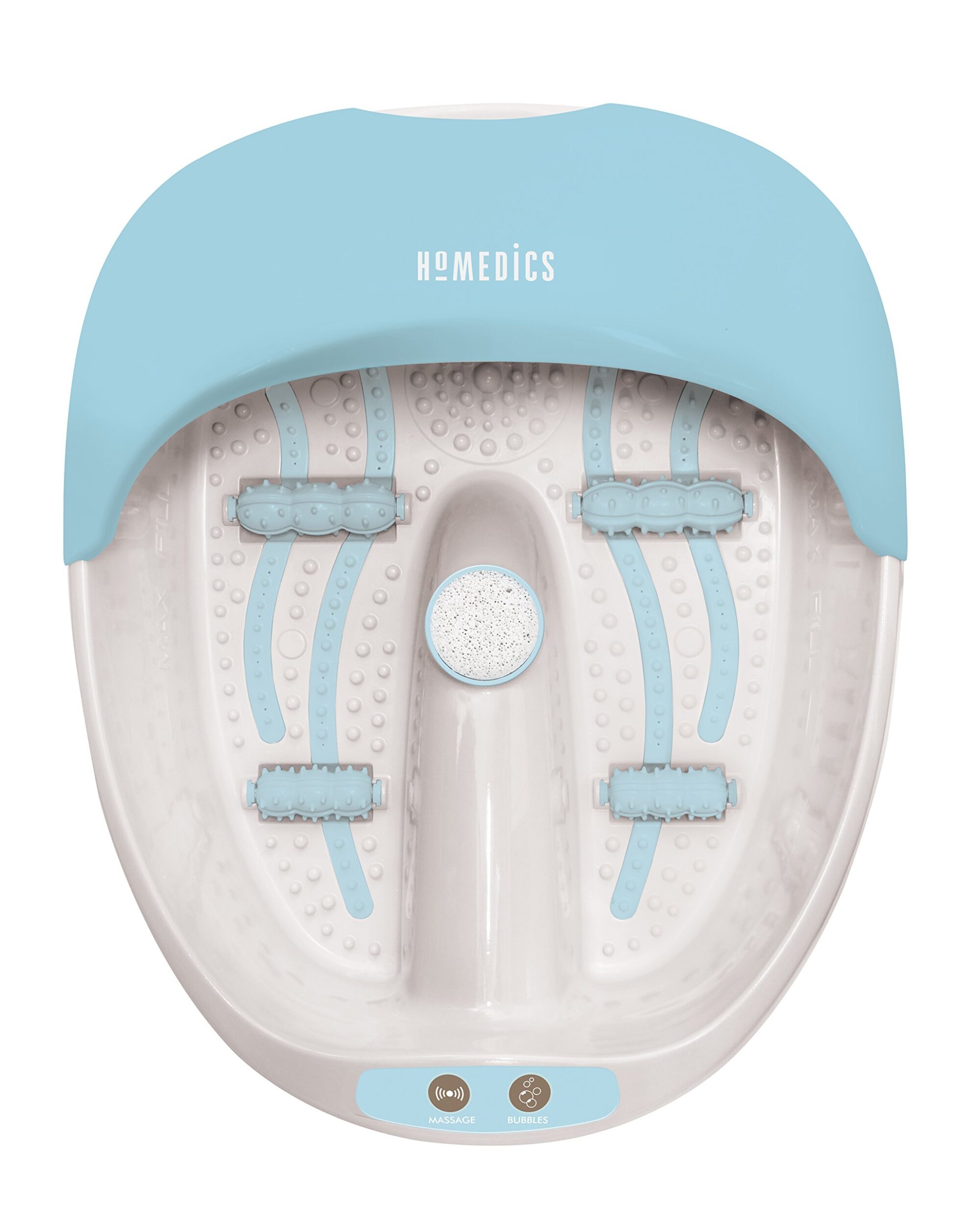 HoMedics 3 in 1 Foot Spa ? Soothing Hydro Massage, Vibration, Heat, Micro Circulation, Magnetic Stimulation Reflexology, 4 Integrated Massage Rollers, Keep Warm Hot Water Function, Improve Circulation