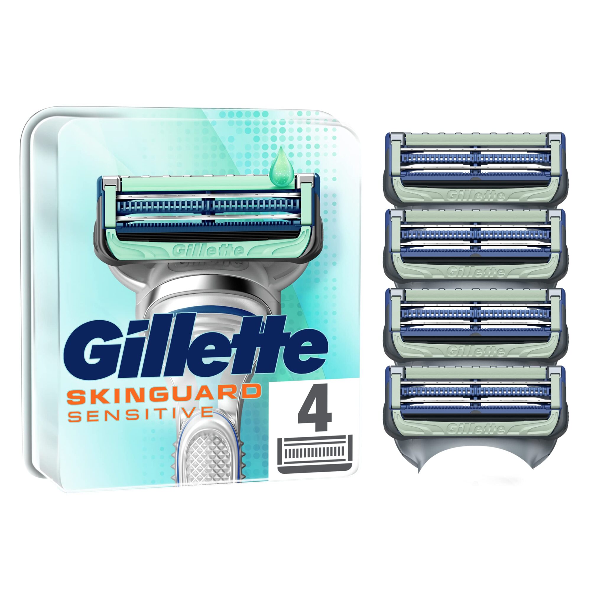 Gillette SkinGuard Sensitive Shaver Refill Sheets for Men, Clinically Proven Effective for Sensitive Skin 4