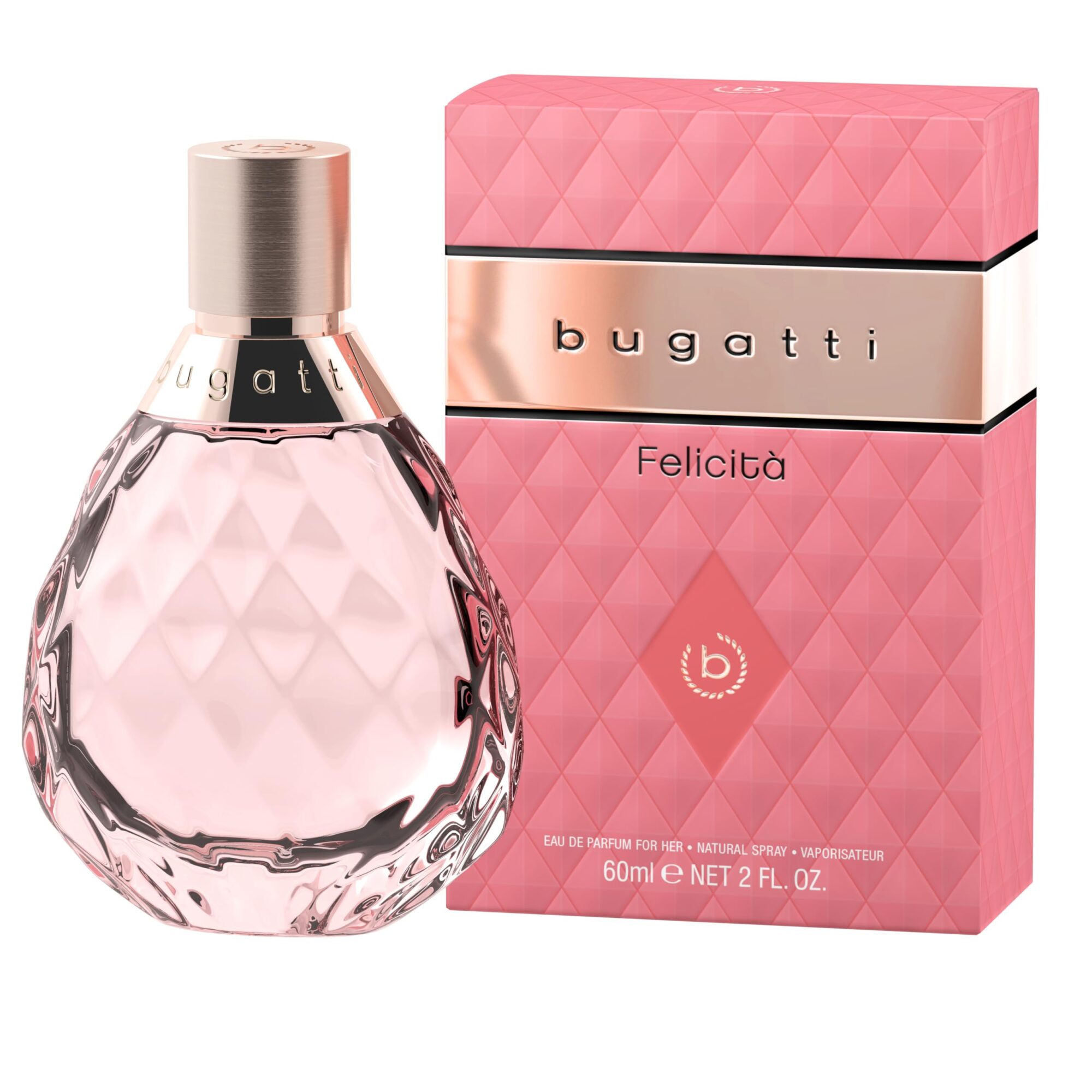 bugatti Felicit? Women's Perfume Eau De Parfum 100 ml I Floral Women's Perfume with Summer Nuances of Bergamot, Rose, Macadamia, Musk & Sandalwood I Feminine Eau de Parfum Women, Floral & Fresh