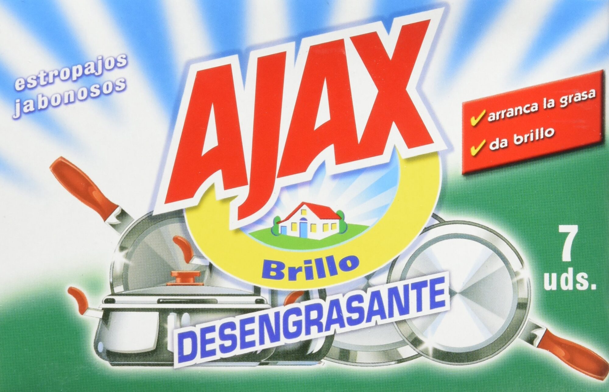 Ajax ? Soaped Scourers (x 7) ? [Pack of 12]