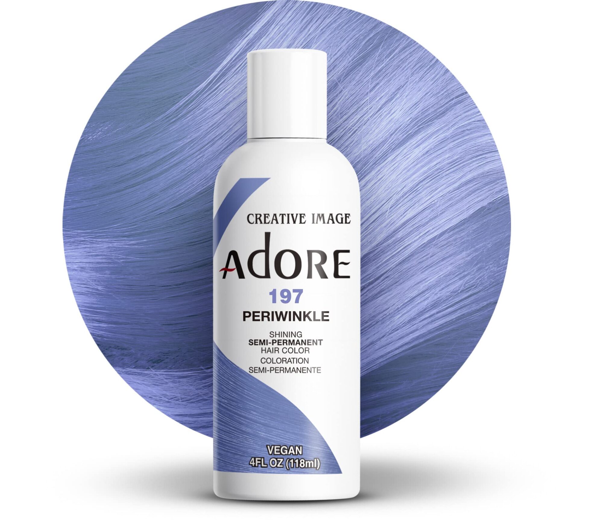 Adore Shining Semi Permanent Hair Colour, 197 Periwinkle